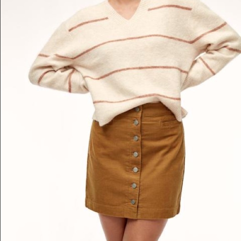 Aritzia Wilfred Free Karmen Corduroy Skirt